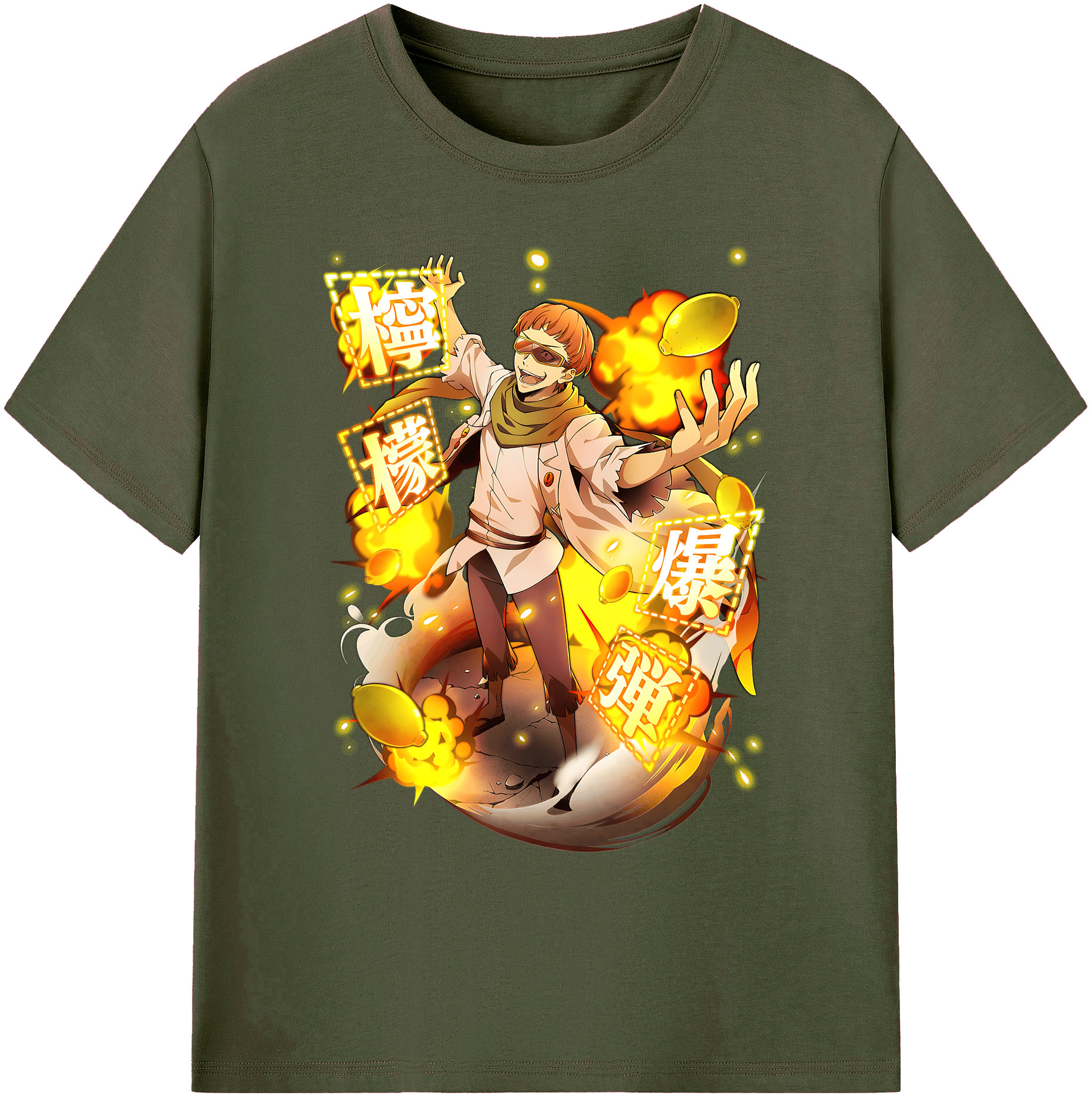 （画像用） 文豪ストレイドッグス Bungo Stray Dogs 綿100％ メンズ半袖Tシャツ｜肌触りやわらか＆通気性